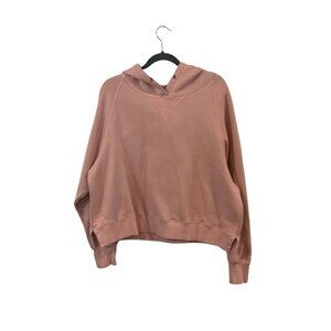 Nicole + Lina Pink Hoodie Size 1X Casual V-neck Oversized Women’s Sweatshirt